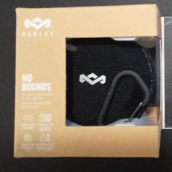 BOB MARLEY WIRELESS BLUETOOTH SPEAKER NO BOUNDS BLACK Model # EM-JA015-SBC - Picture 2 of 16